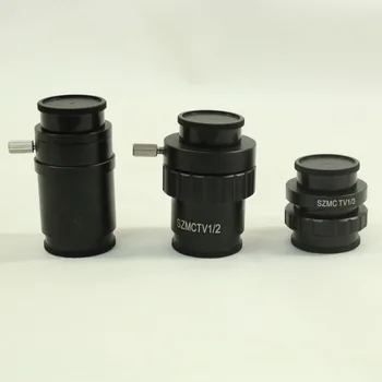 0.5 X Адаптер обектив C-mount 1/2 1/3 1X Адаптер CTV За Аксесоари за Камери Стереомикроскопа SZM Trinocular