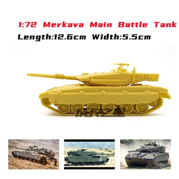 1/72 Merkava Модел Основен боен Танк на Израелската Армия Модел Събрание на Военния Пластмасов Резервоар Строителен Комплект за Подарък за деца