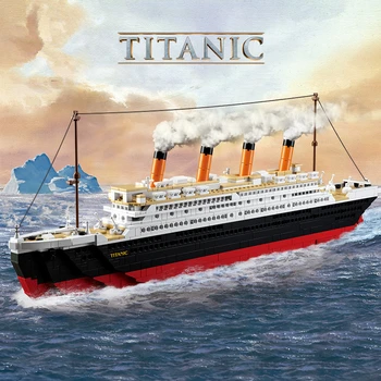 1012 бр. Титаник RMS Туристически Нож Корабни комплекти Модел Строителни блокове Приятели Титан Творчески Тухли Град Хоби Забавни Детски играчки