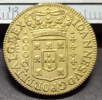 1723 Бразилия 2000 Полет -Жоао V Копие на 22-каратной златна монета