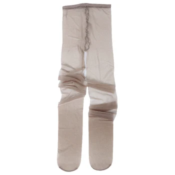 [2-та най-тънката в магазина] - Тънки за еднократна употреба чорапогащник с отворено промежностью чорапогащник с прозрачни пръсти, без засилване чорап