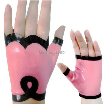 2017 Гореща треска нови Горещи Секси ръкавици с ръчно изработени от латекс без пръсти За жени Zentai Сексуален Фетиш Безплатна доставка
