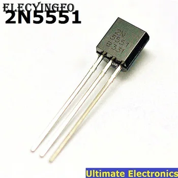 50шт 2N5551 ДО-92 NPN Транзистор с общо предназначение