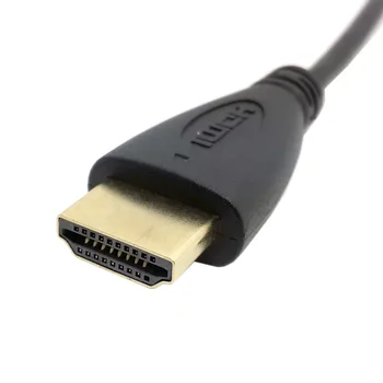Chenyang HDMI-съвместим Кабелен адаптер Micro HDMI-съвместим с HDMI-съвместим кабел HDTV Под ъгъл 90 градуса Наляво