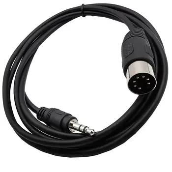Din 7-пинов жак до 3,5 мм 1/8 инча, Стерео аудио кабел MIDI 7-пинов до 3,5 мм кабел 0,5 м, 1 м и 1,5 м и 3 м