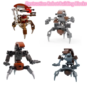 MOC Разрушител Robot Строителни Блокове Комплект Star Spce Филм Развиване на Строителни Тухли Играчки, Подарък За Дете