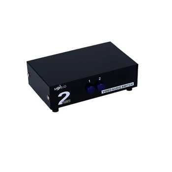 MT-НА 2-Портов AV, Ръчен Превключвател 2 В 1 Изход RCA Избора на Аудио-Видео Превключвател на Селектора За конзоли, DVD-плейър в телевизора MT-231AV