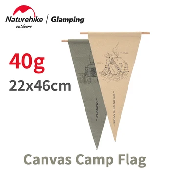 Naturehike 26x42 см Лагер Декоративен Флаг Триъгълни/Щит на Оригиналния Модел на Платното за Сватба, Рожден Ден Огън Реколта Виси Знаме