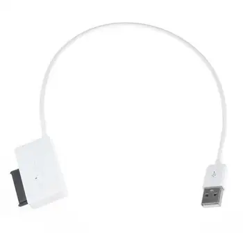 PC 6P 7P CD DVD Rom SATA към USB 2.0 Кабел-конвертор За Преносими КОМПЮТРИ Лаптоп Тънък Задвижваща USB Кабел, Адаптер Дропшиппинг ГОРЕЩА