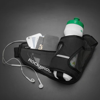 ROCKBROS Светлоотразителни Спортни чанти за катерене Чанта за колан с бутилка Вода Softback Туризъм, Къмпинг, Колоездене Пътуване Фитнес Бягане Поясная чанта