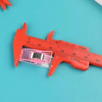 RORGETO 2 елемента 80 мм Штангенциркуль с двойна Мащаба на Линия Пластмасови Инструменти за измерване на штангенциркуля САМ Инструмент за измерване на диаметъра на Штангенциркуля