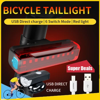 USB Акумулаторни 2835 led Топки Велосипедни Фарове 2600 mah Задна светлина наем IPX5 Предупреждение за сигурност Колоездене Светлина Аксесоари за велосипеди