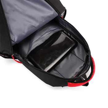 Xierya Раница с голям капацитет Модерен Мъжки чанти на двойки За мъже и жени, бизнес раници за почивка, чанта за лаптоп, черен, червен