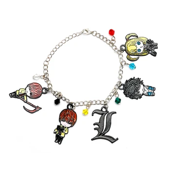 Yagami Light MisaMisa Ryuk Mikami Teru L Couple Bracelets Pendants Stainless Steel Jewelry Bangles Accessories гривни за ръка