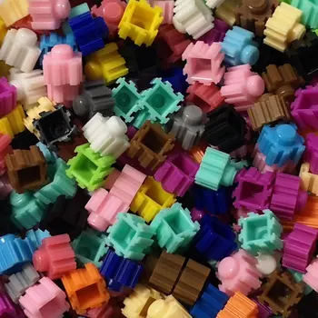 Yantjouet 3600 бр. Мини-блок Тухла Детска играчка за деца 29 цветове Фигурки Диамантени Строителни Блокове 8*8 мм Образователни Тухли
