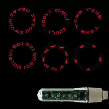 Водоустойчива LED Фенер с буквенной Светкавица за джанти гуми за Автомобили, Велосипеди, Мотоциклети, Мотоциклет