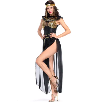 Възрастен Секси Костюм на Египетската Кралица Клеопатра За жени Костюми за Хелоуин Cosplay Маскарадное вечерна рокля