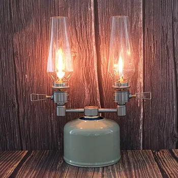 Газова Лампа Регулируема Преносима Газова Свещ Лека Широко Използвана Външна Газова Лампа за Къмпинг, планинско Катерене