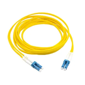 Двоен LC към КТ оптичен Пач кабел Кабел за Свързване SM Двухшпиндельный Однорежимный Оптични Мрежи 1 м, 3 м и 5 м 10 m 20 m 10 фута 16 фута висок 33 метра на 66 метра