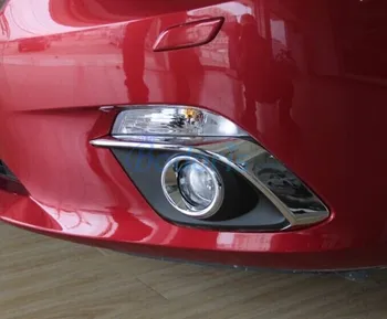 За Mazda 3 M3 Axela 2016 Предната Противотуманная Фаровете за Покриване на Светлината Рамка Противотуманная Фар Завърши Панел Хромирани Аксесоари за полагане на Автомобили