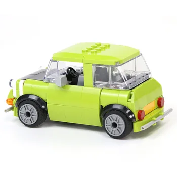 Зелена Модел на Мини Автомобил Мистър Бийн Строителни Блокове, Тухли Забавни Играчки за Деца Подаръци са Съвместими С Създател на търговски Марки Експерт