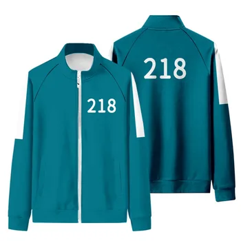 Игри костюм Калмари cosplay Coat Спортно Яке 456 Цифров Пуловер 001 Корея Драматичен Облекло