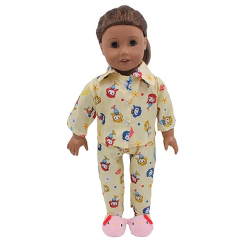 Куклен разговор 6 Цвята Пижама за кукли животните 18-инчовата Американската дрехи за момичета-на русалките за красиви детски играчки, Кукли, Дрехи за кукли BJD