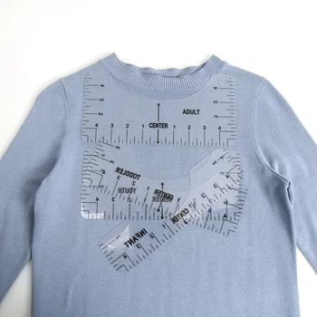 Линия за дизайн на тениски с Графиката размери, Водач на Малка Линия за изравняване на тениски за бързо измерване Аксесоари
