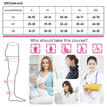 Медицински Компресия чорапи IDEALSLIM До коляното, дълги чорапи за жените, подкрепа на телета за Разширени вени