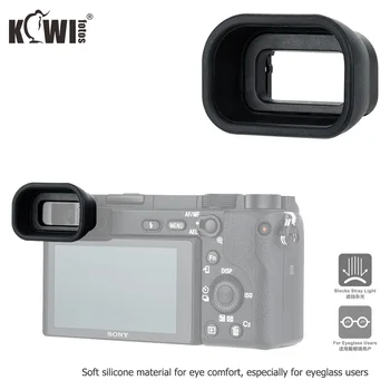 Мек Силиконов Окуляр Визьора на Камерата Удължен Наглазник За Sony A6600 A6500 A6400 Защитно покритие За очите Заменя Sony FDA-EP17