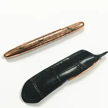 Мини-крокодил 9 см химикалка писалка Черен + Калъф Чист Удобен Офис консумативи Луксозен черен Метал мед златен, сребърен 6 цвята