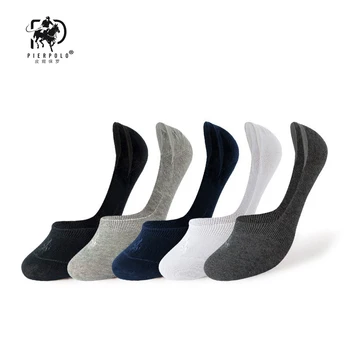 Модерни дневни мъжки чорапи PIER POLO Маркови висококачествени памучни чорапи Невидими чехли с фина мрежа за устата и Без чорапи