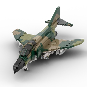 Нов Създател на Поредицата оръжия ВВС F-4C Илюзорен Фантомно Изтребител на военновъздушните сили на MOC градивните елементи на Самолети Тухли Играчки за момчета