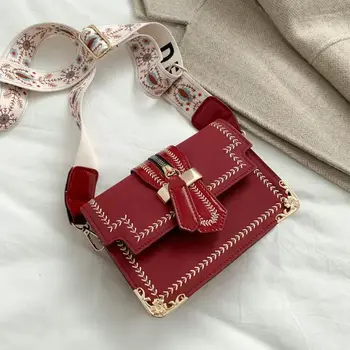 Нова малка чанта, дамска чанта в западен стил, нова мода модни проста чанта на едно рамо от 2021 г.