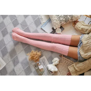 Нови чорапи Високи бели чорапи Чорапогащи за момичета Женски бели чорапи възли чорапогащник Harajuku 2021 Есен зима Гамаши Kawaii