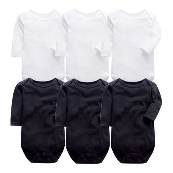 новороденото боди за новородени дрехите bebes с дълъг ръкав от памук, с принтом бебешко облекло 1 бр. 0-24 месеца