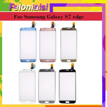 Оригинал За Samsung Galaxy S7 Edge G935F G935 SM-G935F G935FD G935A Предната Външна Стъклен Тъчпад Сензорен Екран С Гъвкав Интерфейс +логото