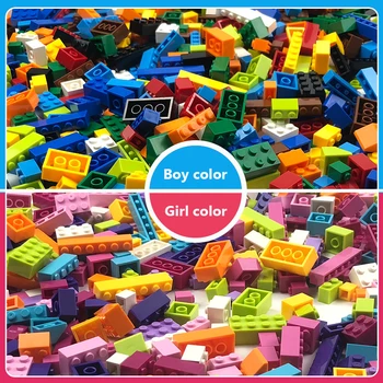 От 250 до 1500 Бр Градивни елементи за момчета и момичета Цвят Малък Размер Сити Сам Творчески Тухли Обемни Модели Фигурки Детски играчки