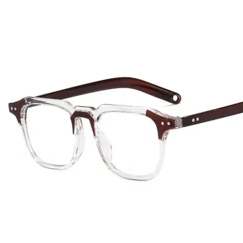 Ретро Квадратна Пластмасови Рамки за очила с анти-синя светлина Класически мъжки Компютърни Очила Оптична Късогледство Дамски слънчеви Очила 2020 Нов