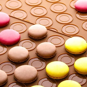 Силиконовата Фурна за печене бадемово бисквити Шоколад форма на Мат с 30 кухини DIY Форма за торта Подложка за печене Полезни инструменти, Инструменти за торта Форма за печене