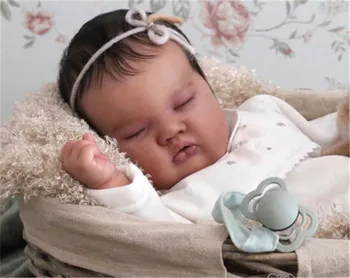 Сладка Спящата Кукла Ашия 20-цолови Комплекти кукли Reborn със затворени очи САМ Празни Небоядисана Аксесоари за кукли
