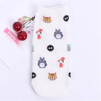 Сладки памучни чорапи с животни за жени от чинчила Летни и пролетни къси чорапи Дамски Ежедневни меки забавни чорапи kawaii