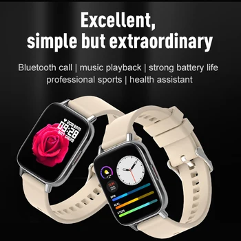 Спортни смарт часовници LIGE За мъже и жени с пълен сензорен фитнес тракера, Умни часовници за измерване на кръвно налягане, женски умни часовници с Bluetooth-разговори