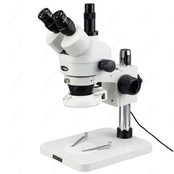 Стереомикроскоп С Увеличение-AmScope Предоставя 3,5-кратно Контролен Стереомикроскоп С Тринокулярным Увеличение + 144-led Компактен Лампа
