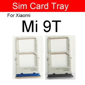 Титуляр Тава Слот за Sim-карти за Xiaomi Mi 9 Lite 9se 9T Pro 5G Micro SD Четец на Sim карти Scoket Адаптер Резервни Части за Ремонт на