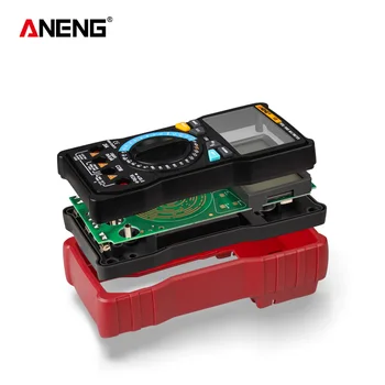Цифров мултицет ANENG V8 Професионален True RMS 8000 Точки вход за транзистор Тестер Аналогов вход за транзистор Дисплей Електрически Измерване на dc/ac