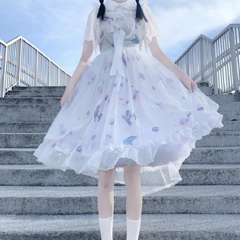 Японското Jsk Меко Облечи Лолита Сестри Лятото е Супер Страхотна Чай Сладка Викторианската Принцеса Готическа Рокля за Кукла на Подтяжках y2k